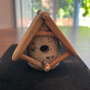 Handmade birdhouse. Wood. Beautiful!  Great gift.